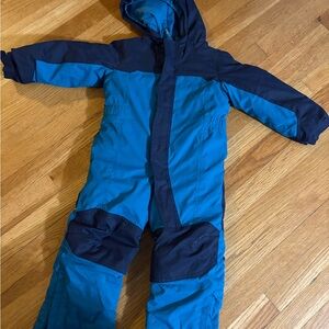 L.L. Bean Blue Snowsuit with Dark Accents